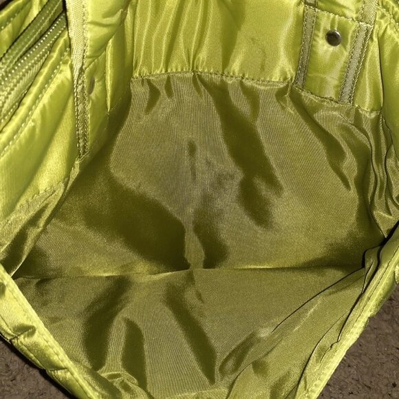 LUG-Taxicab-Green Tote-Shoulder Bag-Quilted Travel-Storage Pockets-Diaper Bag-NM - Picture 7 of 11